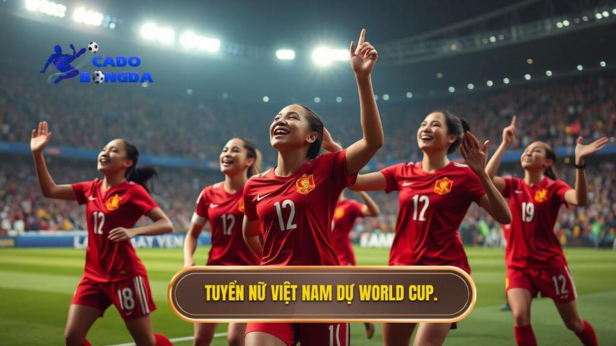 Tuyển nữ Việt Nam dự World Cup.