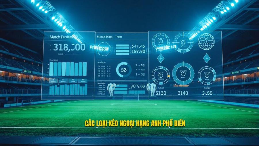 Các loại kèo phổ biến khi review kèo cá cược Ngoại hạng Anh