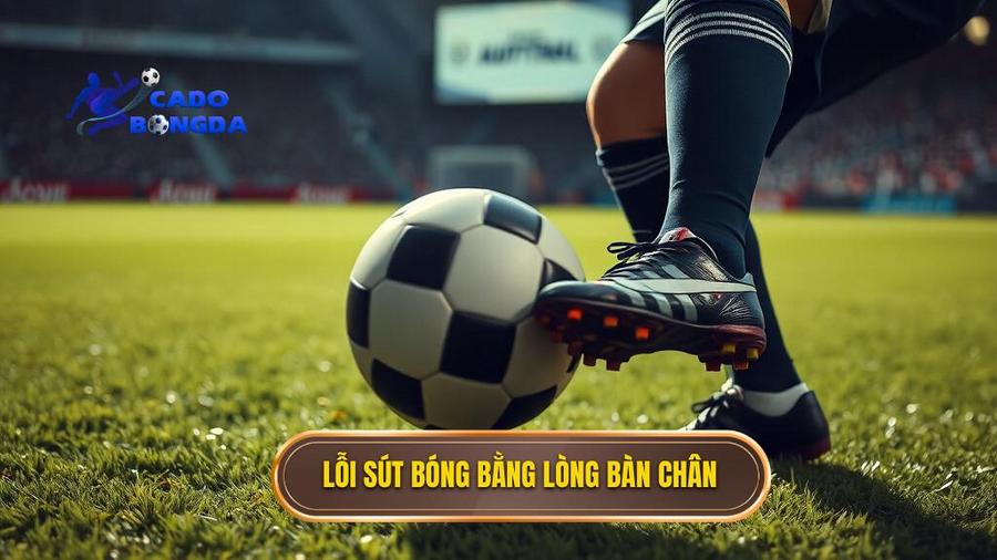 Các lỗi thường gặp khi thực hiện kỹ thuật sút bóng bằng lòng bàn chân phải